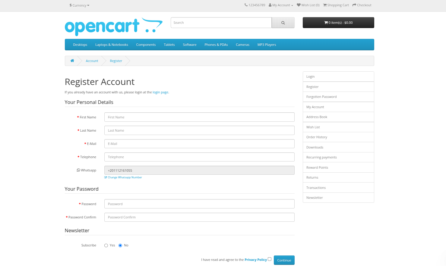 Registration Form