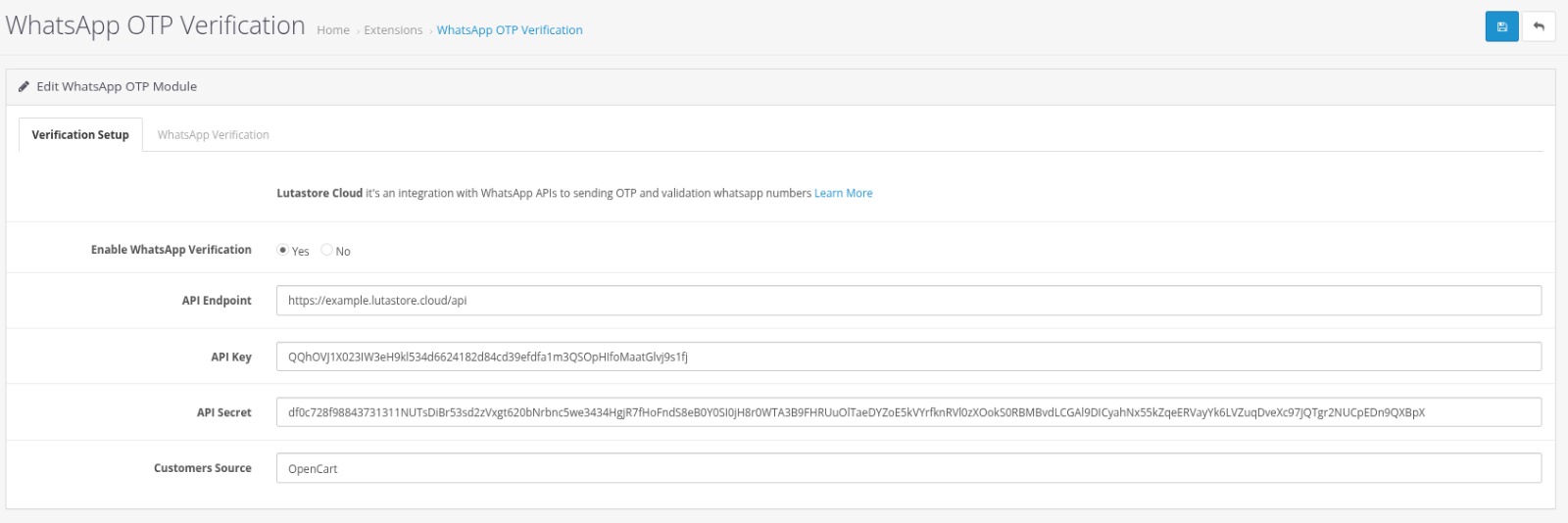 Plugin Settings